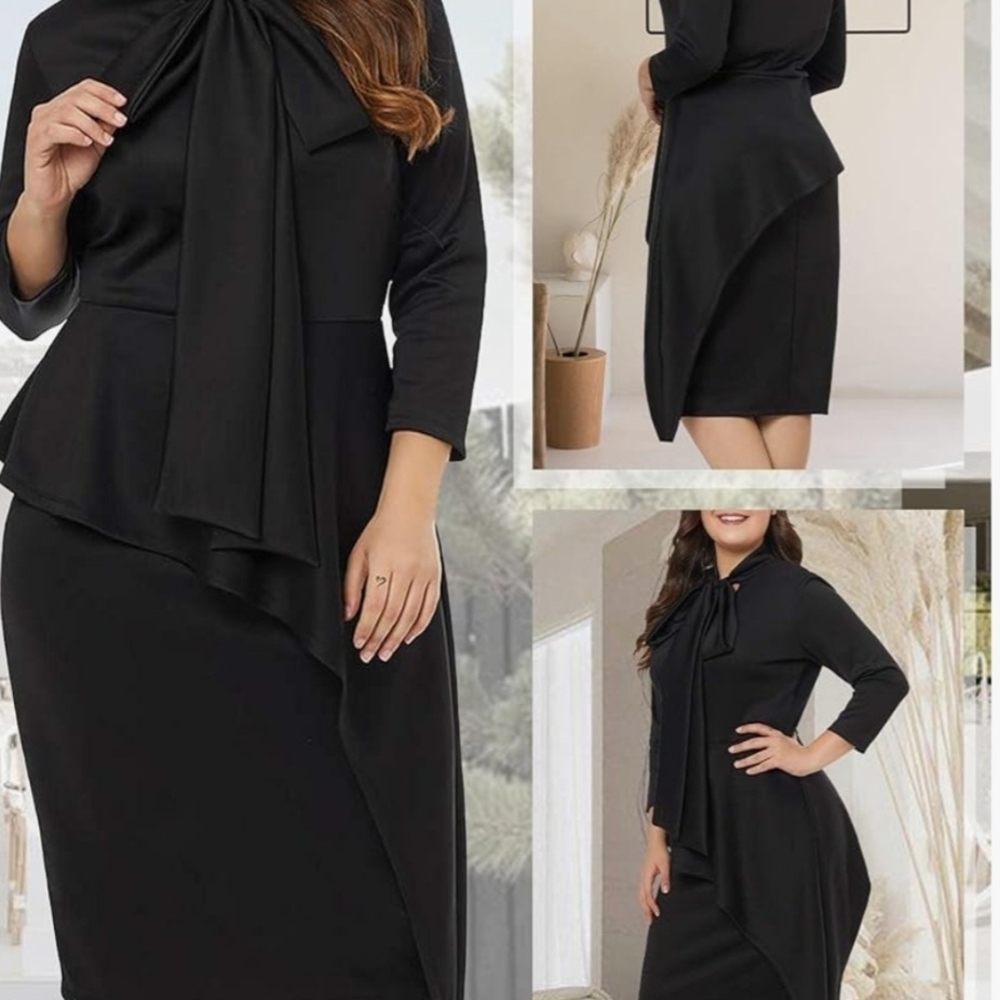 Elegant Black Women's Dress